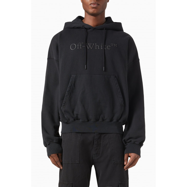 Off-White - Bookish Laund Boxy Hoodie in Fleece