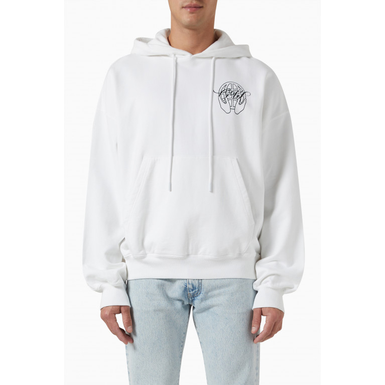 Off-White - Hand Arrow Hoodie in Cotton White