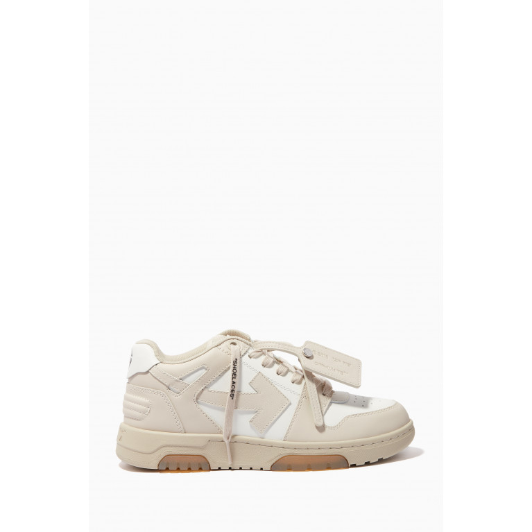 Off-White - Out of Office "OOO" Sneakers in Calf Leather Neutral