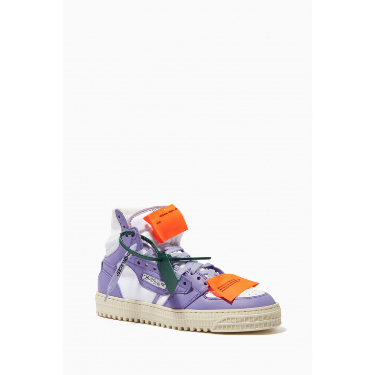 Off-White - Court 3.0 Sneakers in Calf Leather Purple