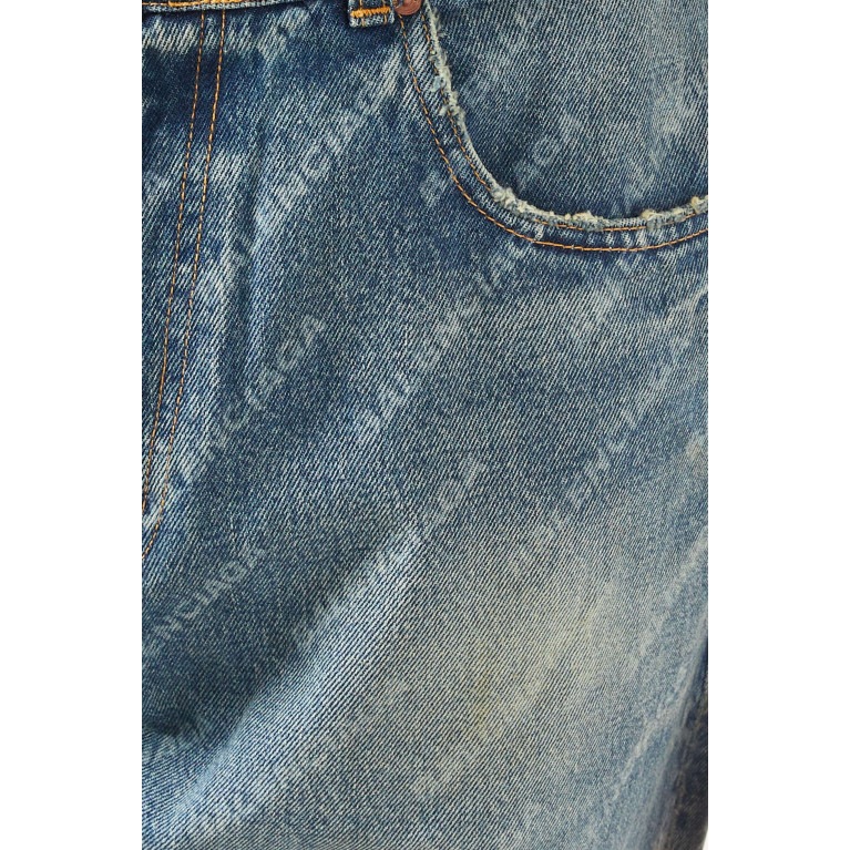 Balenciaga - Loose Fit Jeans in Logo Denim