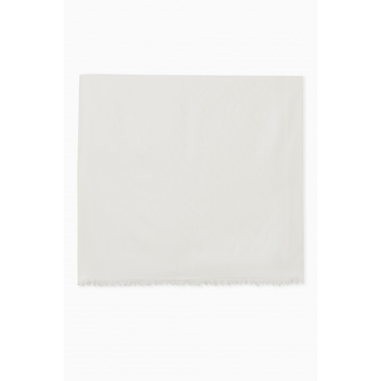 Elisabetta Franchi - Long Scarf in Viscose-blend White