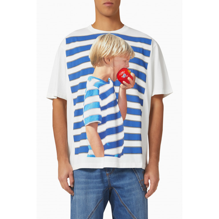 Jw Anderson - Graphic Print T-shirt in Cotton Jersey