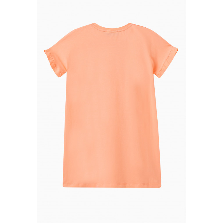 AIGNER - Watercolour Logo T-shirt in Cotton Orange