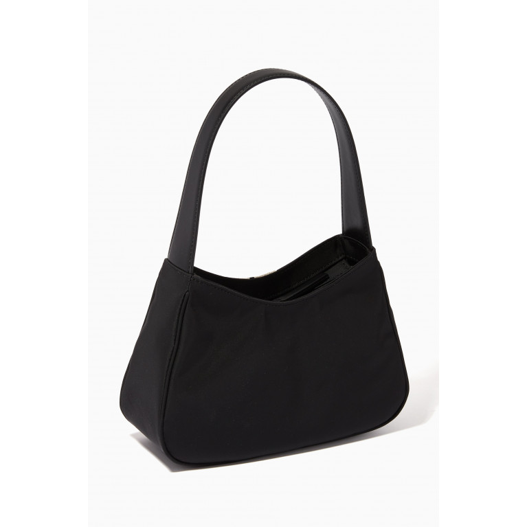 Palm Angels - Venice Track Hobo Bag in Canvas Black