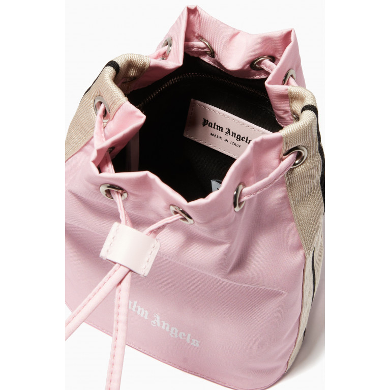 Palm Angels - Venice Track Drawstring Bag in Canvas Pink