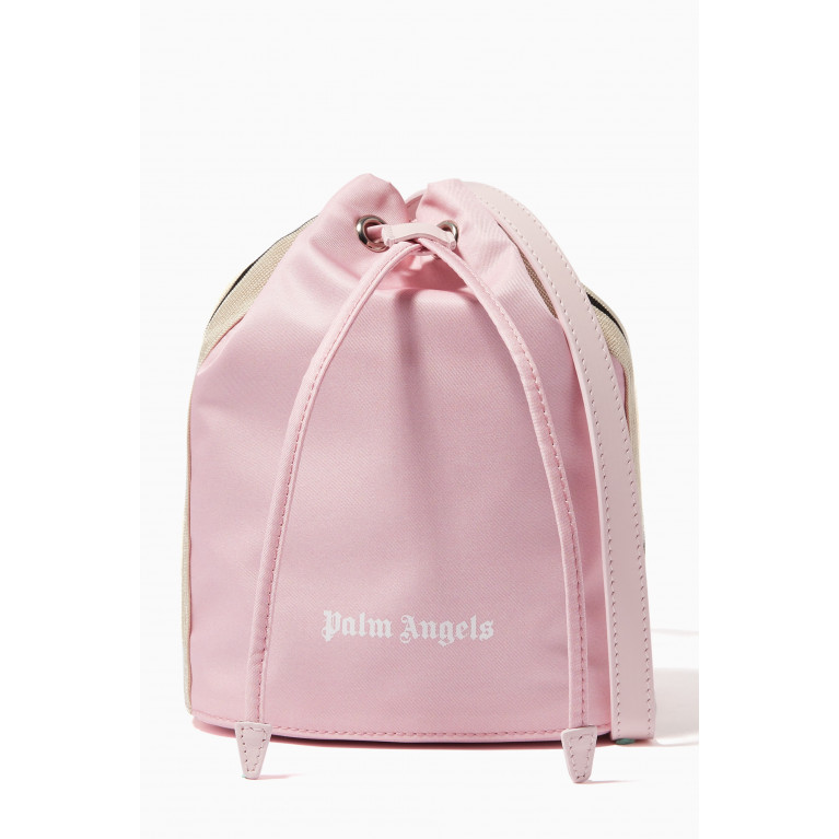 Palm Angels - Venice Track Drawstring Bag in Canvas Pink