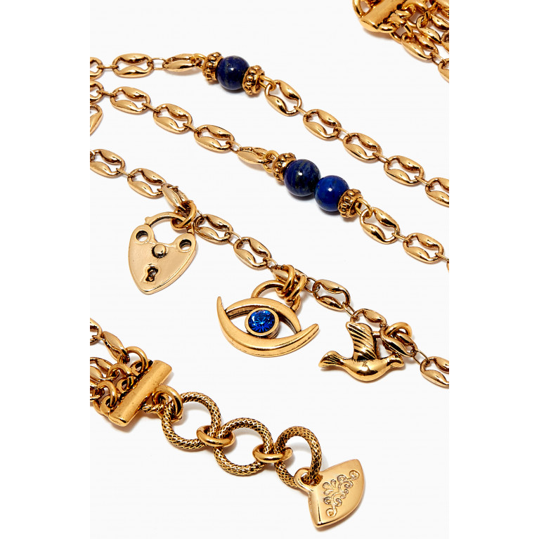 Mon Reve - Charming Layered Necklace in Gold-plated Brass