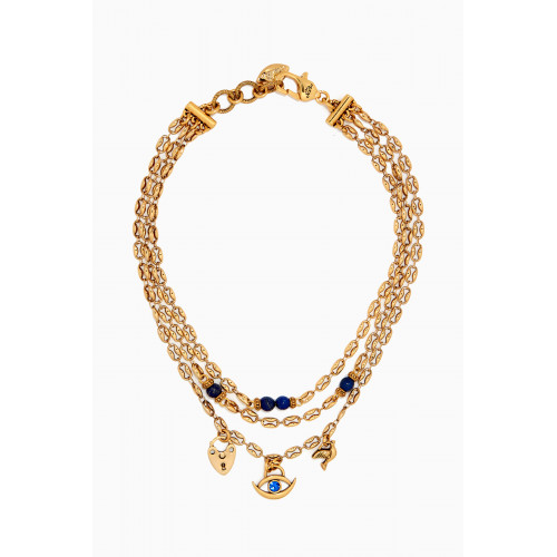 Mon Reve - Charming Layered Necklace in Gold-plated Brass