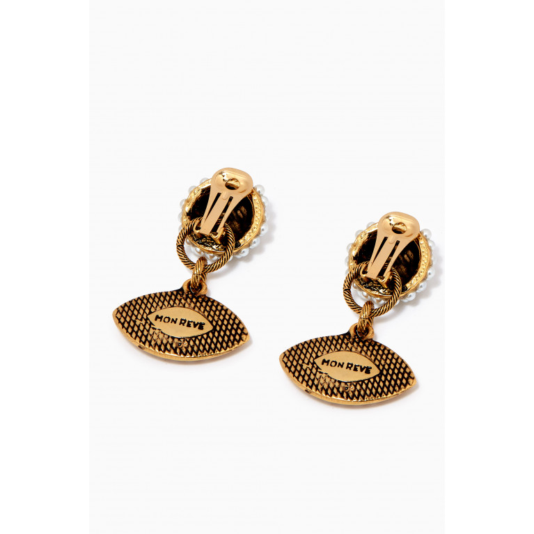 Mon Reve - Lucky Lady Earrings in Gold-plated Brass
