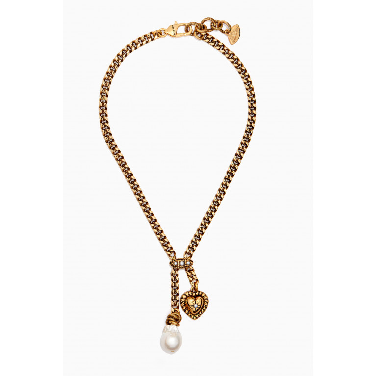 Mon Reve - Excellence Pearl Necklace in Gold-plated Brass