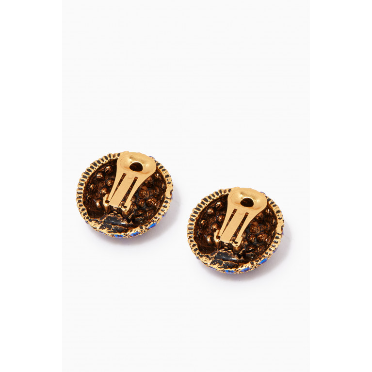 Mon Reve - Crystal Stud Earrings in Gold-plated Brass