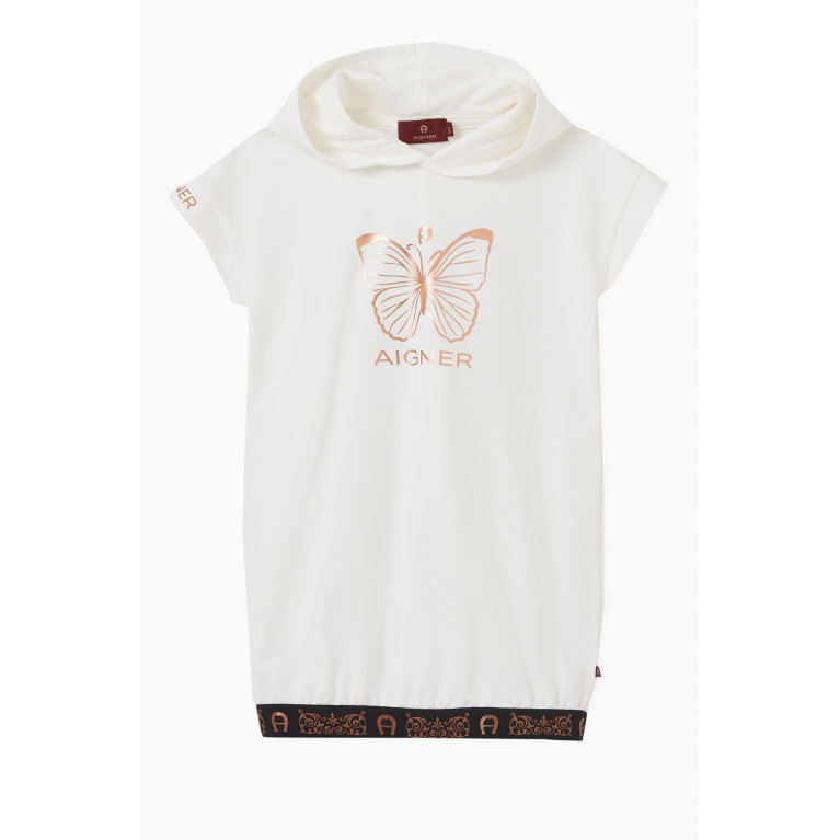 AIGNER - Logo Butterfly Dress in Cotton