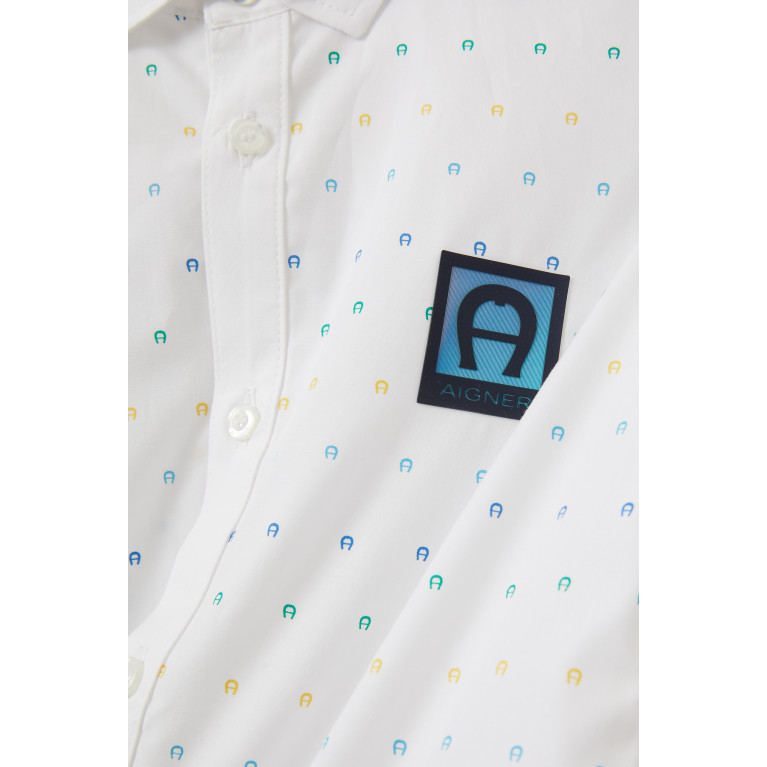 AIGNER - Logo Shirt in Cotton Pique