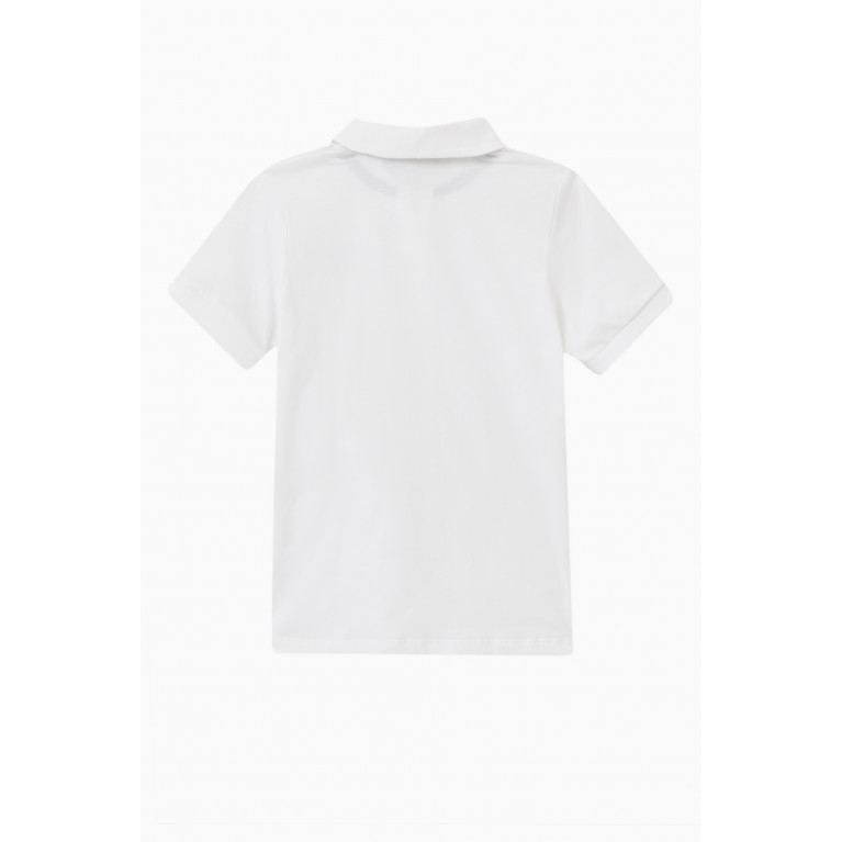 AIGNER - Logo Polo Shirt in Cotton White
