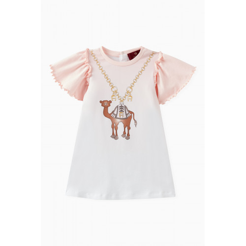 AIGNER - Camel Dress in Cotton Pink