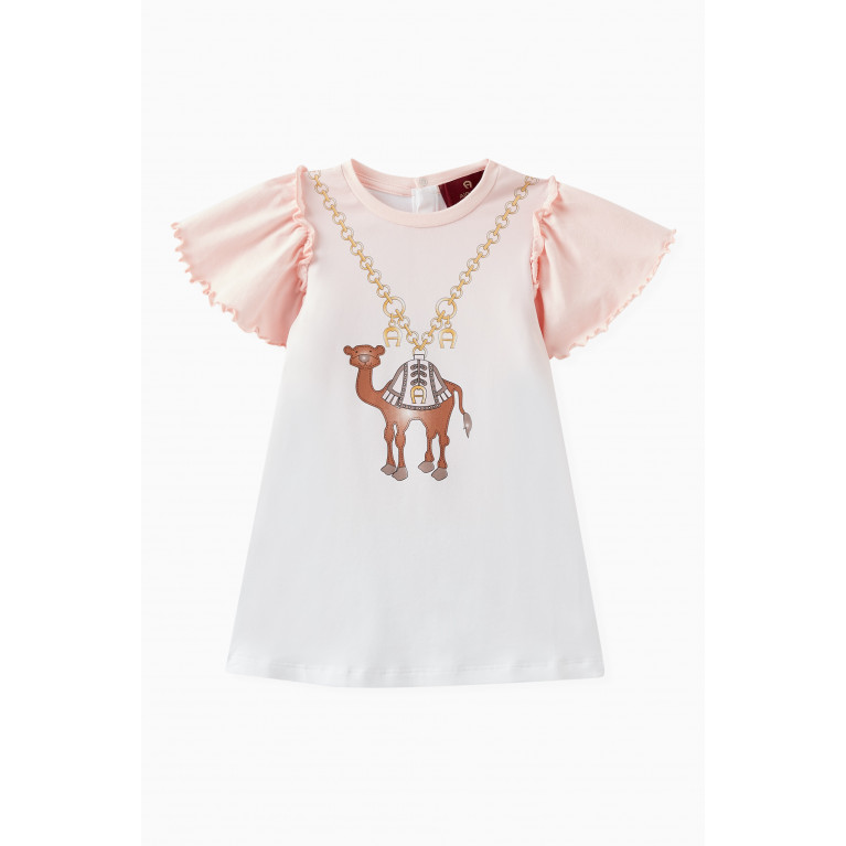 AIGNER - Camel Dress in Cotton Pink