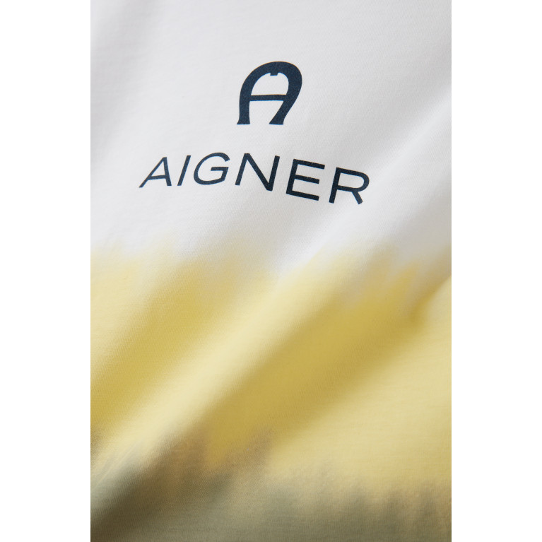 AIGNER - Logo T-shirt in Cotton Yellow
