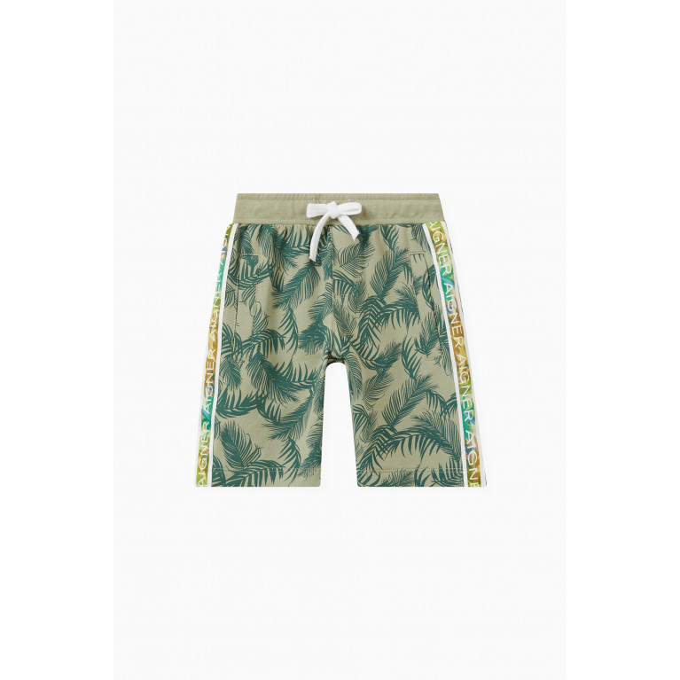 AIGNER - Palm Bermuda Shorts in Cotton