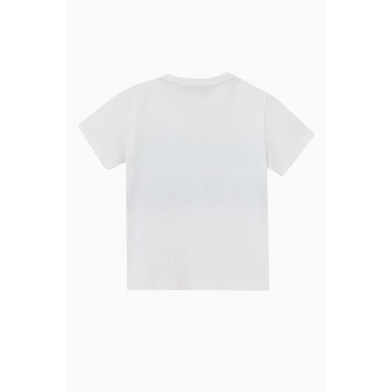 AIGNER - Painted Stripe Logo Print T-shirt in Cotton