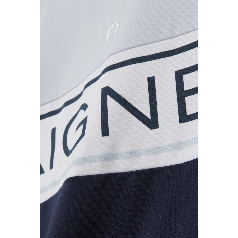 AIGNER - Logo Pyjama Set in Stretch Cotton