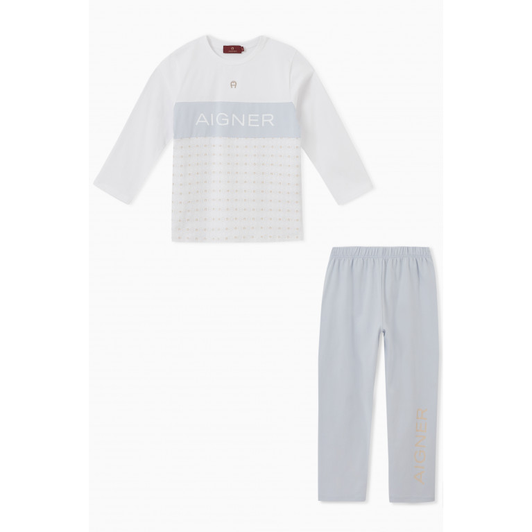 AIGNER - Logo Pyjama Set in Cotton