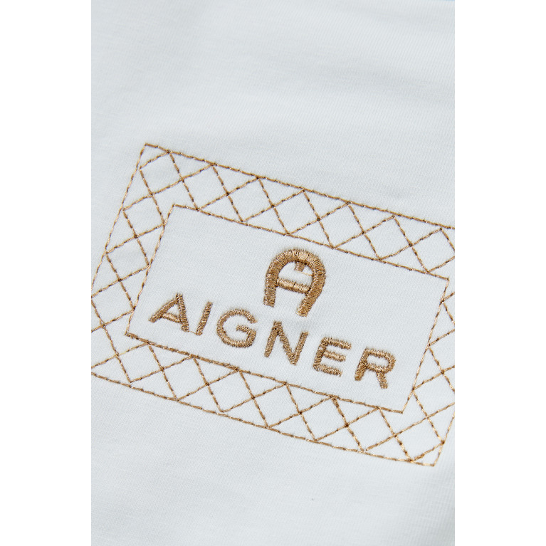 AIGNER - Embroidered Logo Bib in Pima Cotton
