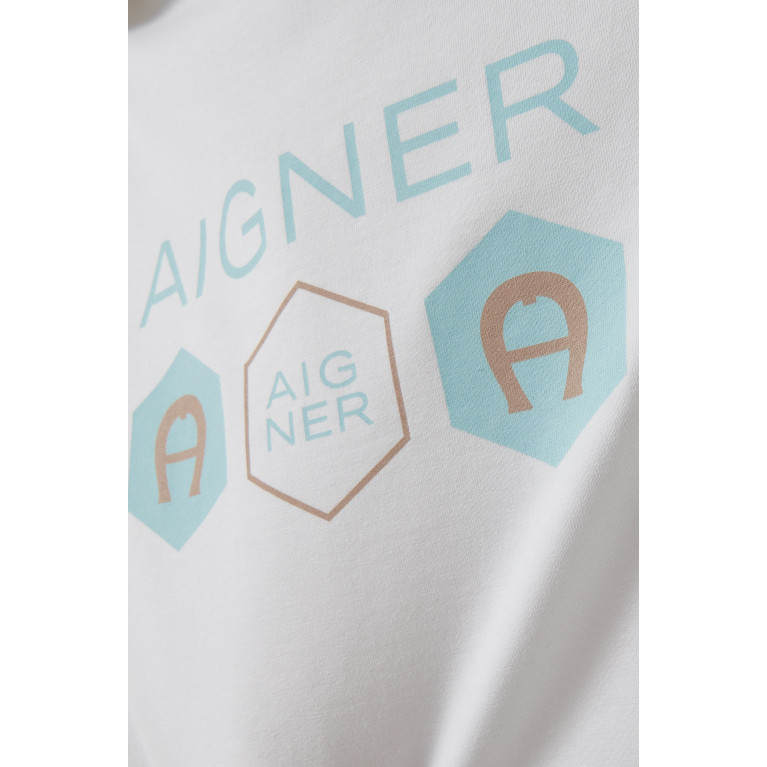 AIGNER - Logo Baby Nest in Cotton