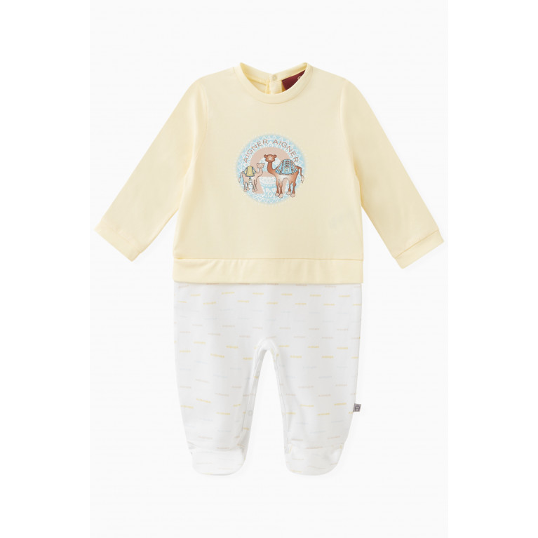 AIGNER - Camel Sleepsuit in Cotton