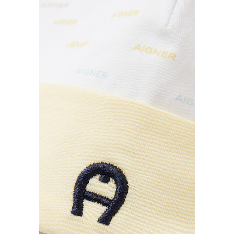 AIGNER - Embroidered Logo Detail Cap in Pima Cotton