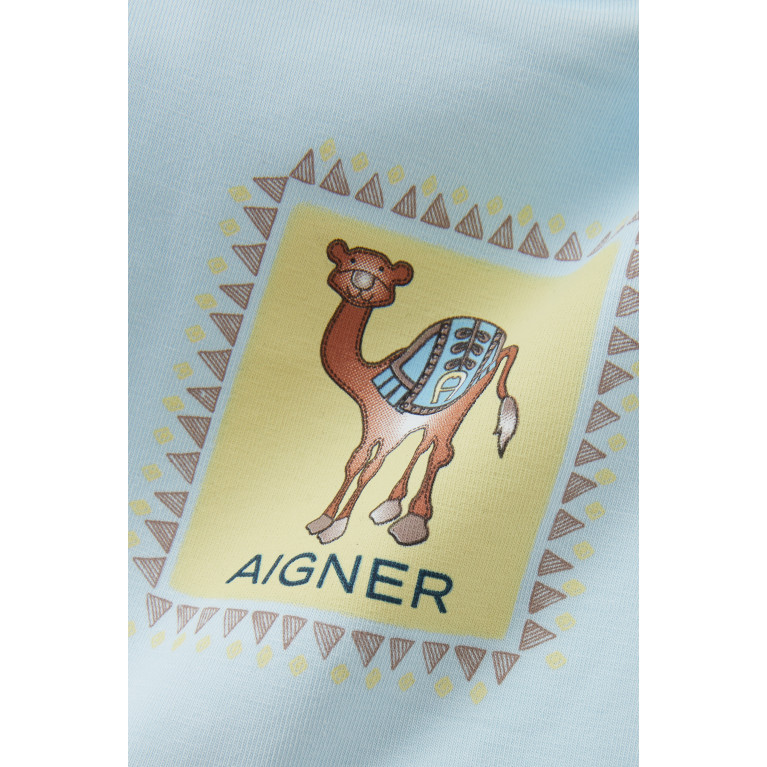 AIGNER - Camel Print Bib in Pima Cotton