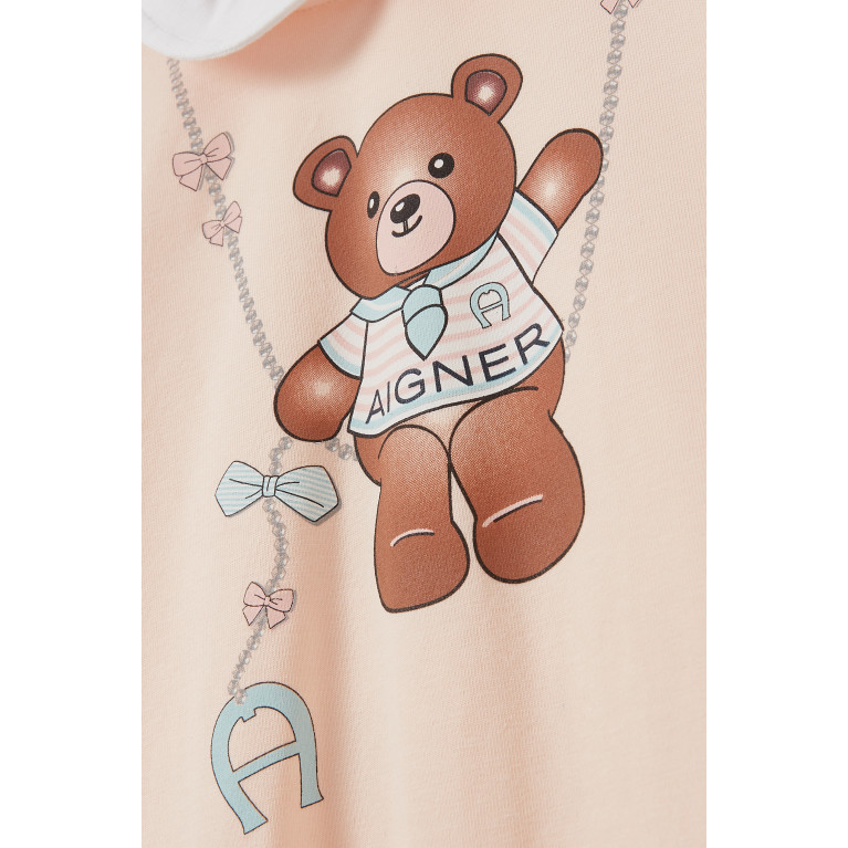 AIGNER - Teddy Bear Sleepsuit in Cotton