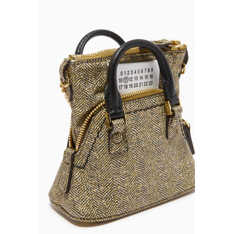 Maison Margiela - 5AC Classique Baby Bag in Tweed-printed Leather