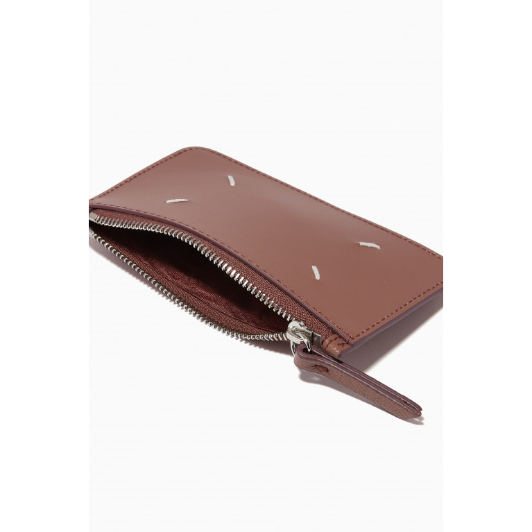 Maison Margiela - Zip Card Holder in Leather