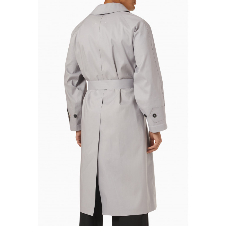 Maison Margiela - Belted Trench Coat in Bonded Cotton