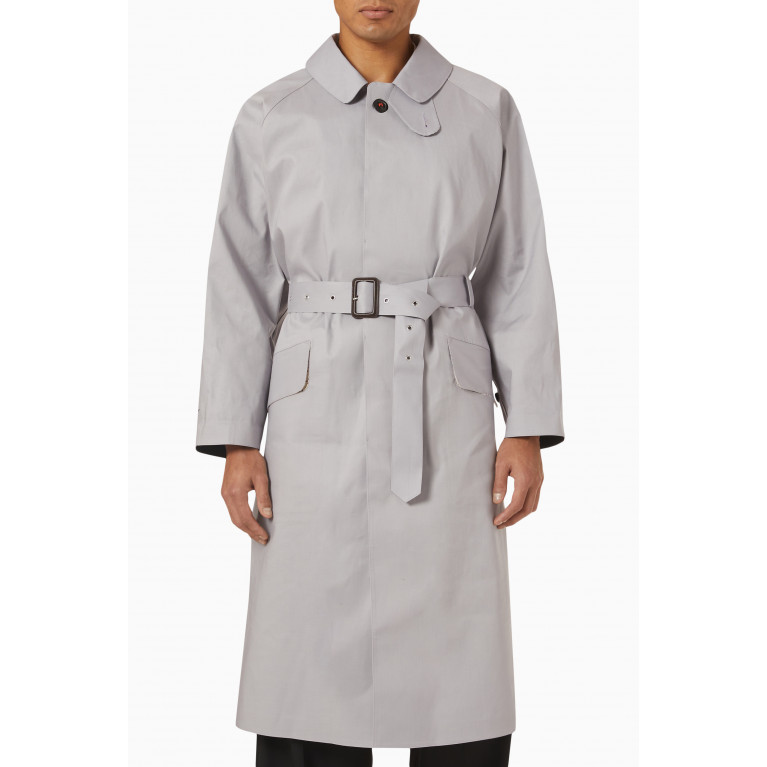 Maison Margiela - Belted Trench Coat in Bonded Cotton
