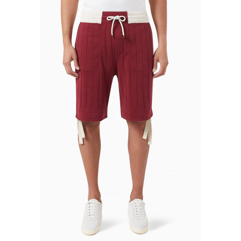 Brunello Cucinelli - Ribbed Bermuda Shorts in Cotton