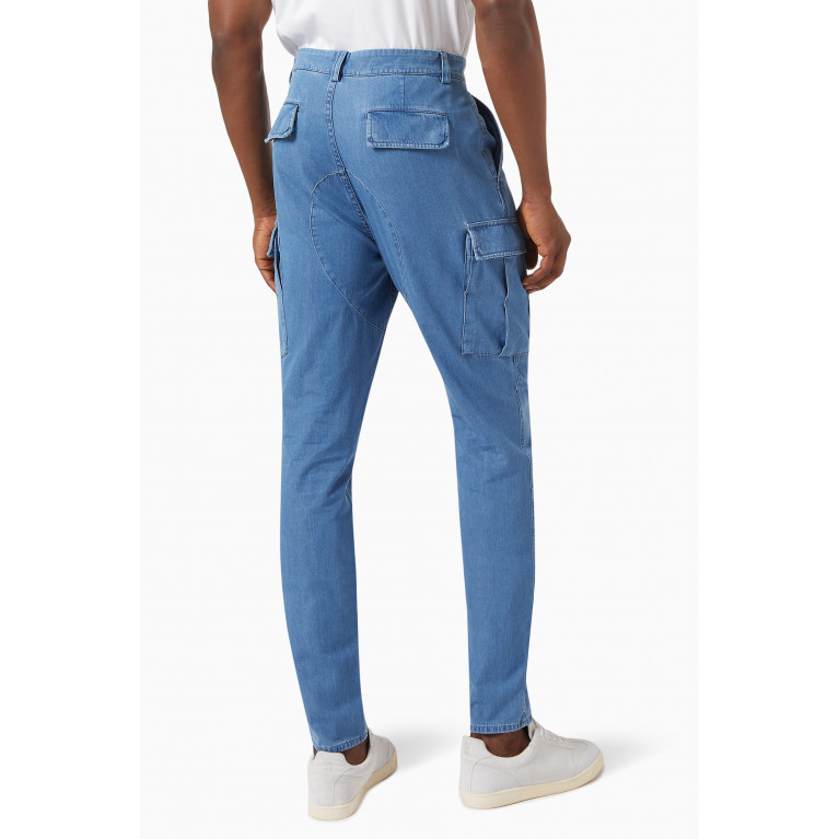 Brunello Cucinelli - Relaxed-fit Cargo Pants in Soft Denim
