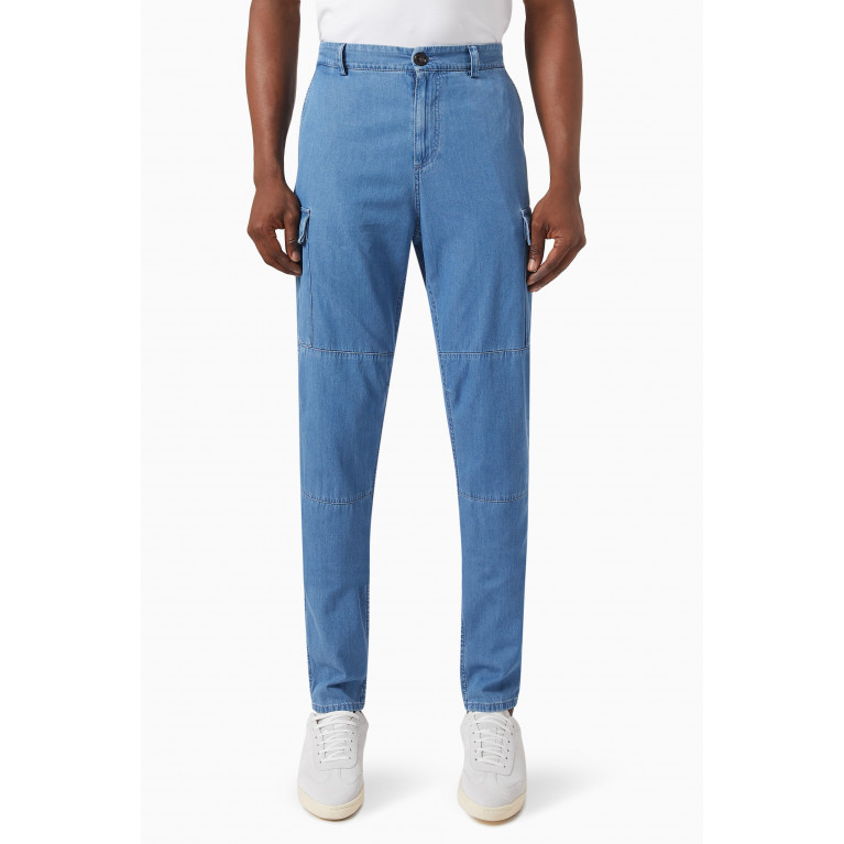 Brunello Cucinelli - Relaxed-fit Cargo Pants in Soft Denim