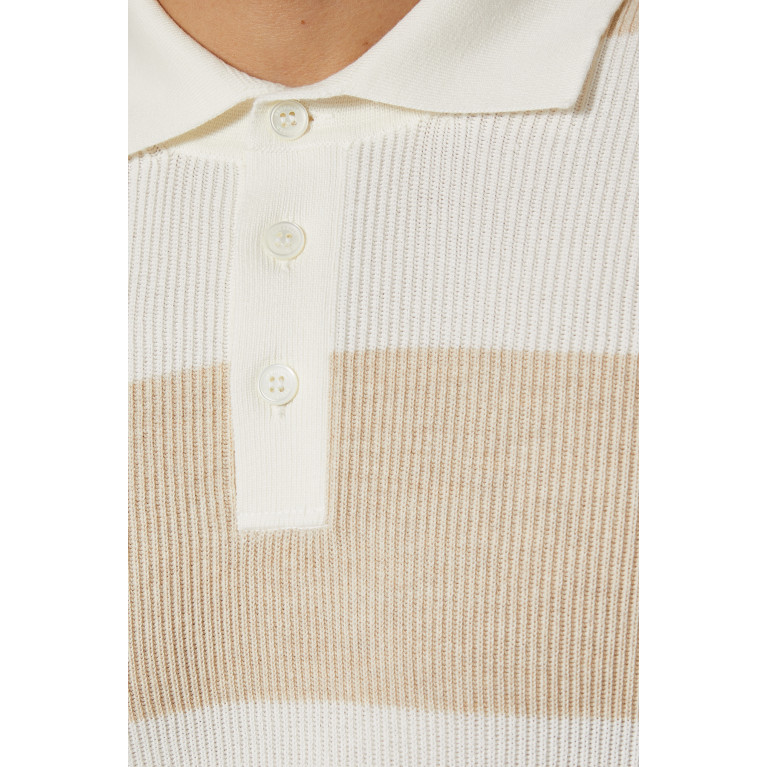Brunello Cucinelli - Polo T-shirt in Knitted Cotton