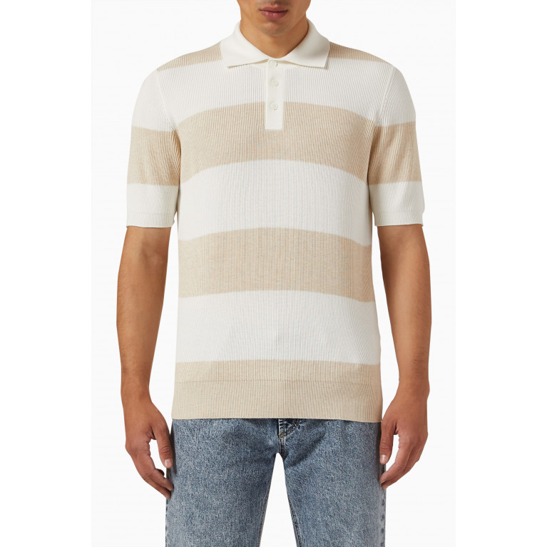 Brunello Cucinelli - Polo T-shirt in Knitted Cotton