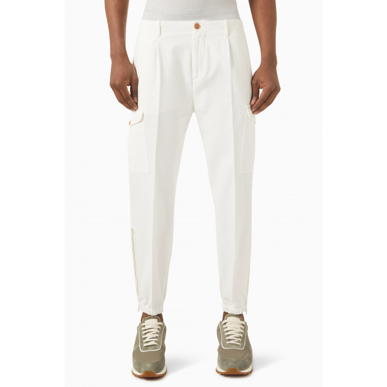 Brunello Cucinelli - Tapered Cargo Pants in Cotton