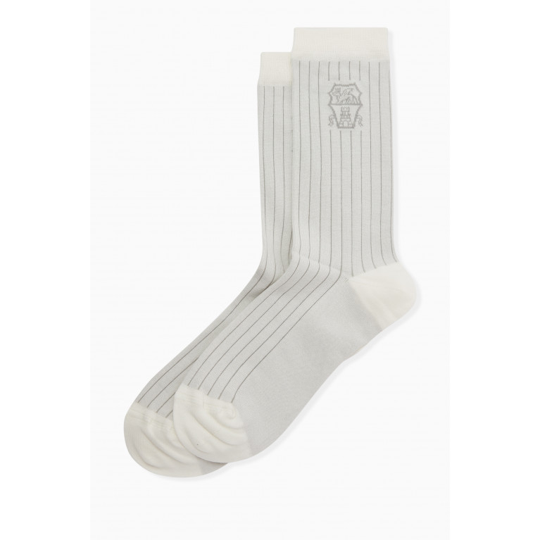 Brunello Cucinelli - Brunello Cucinelli - Socks in Cotton Rib-knit