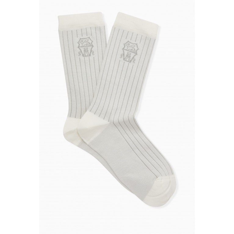 Brunello Cucinelli - Brunello Cucinelli - Socks in Cotton Rib-knit