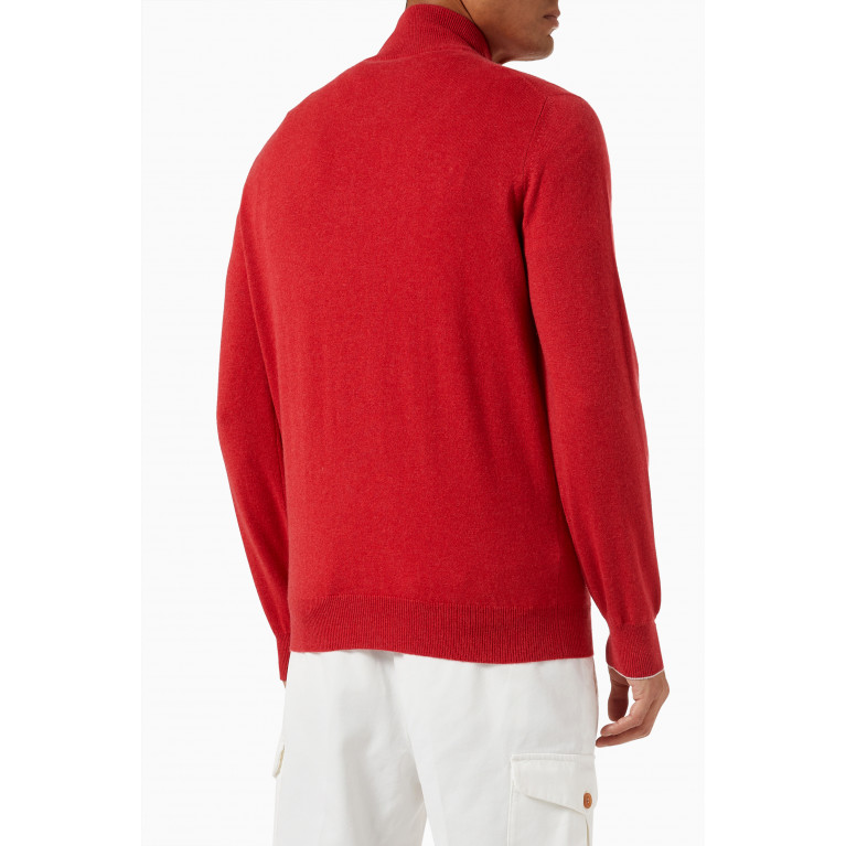 Brunello Cucinelli - Half-zip Sweater in Wool