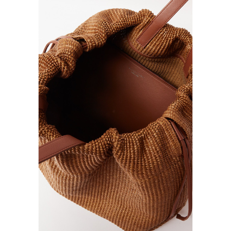Brunello Cucinelli - Techno Shopper Handbag in Raffia & Cotton