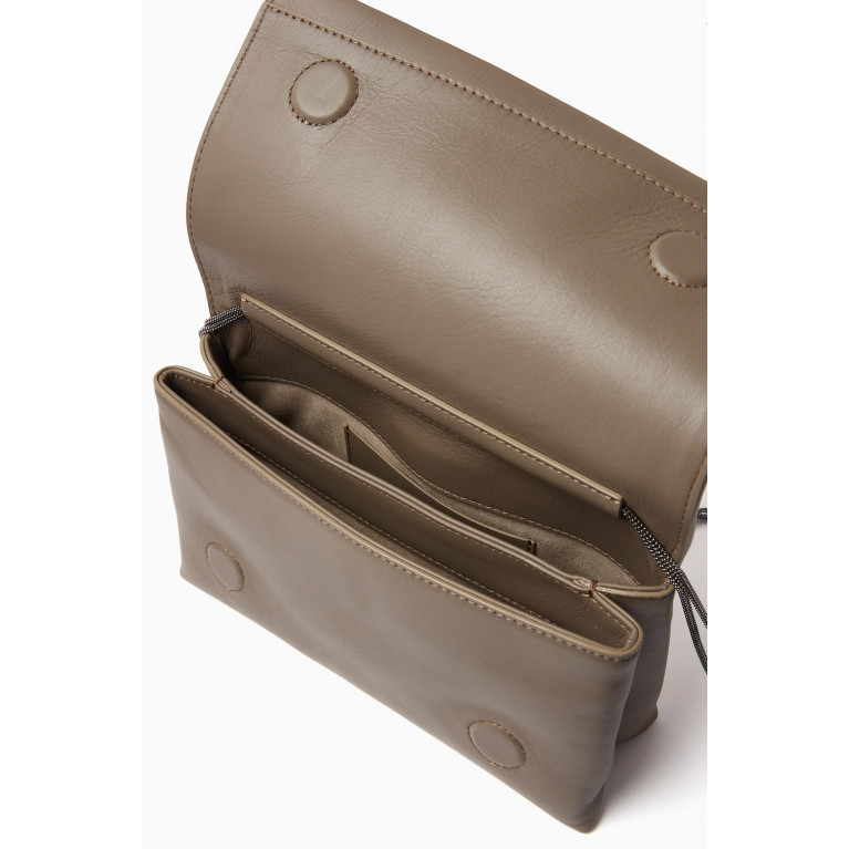 Brunello Cucinelli - City Crossbody Bag in Calf Leather