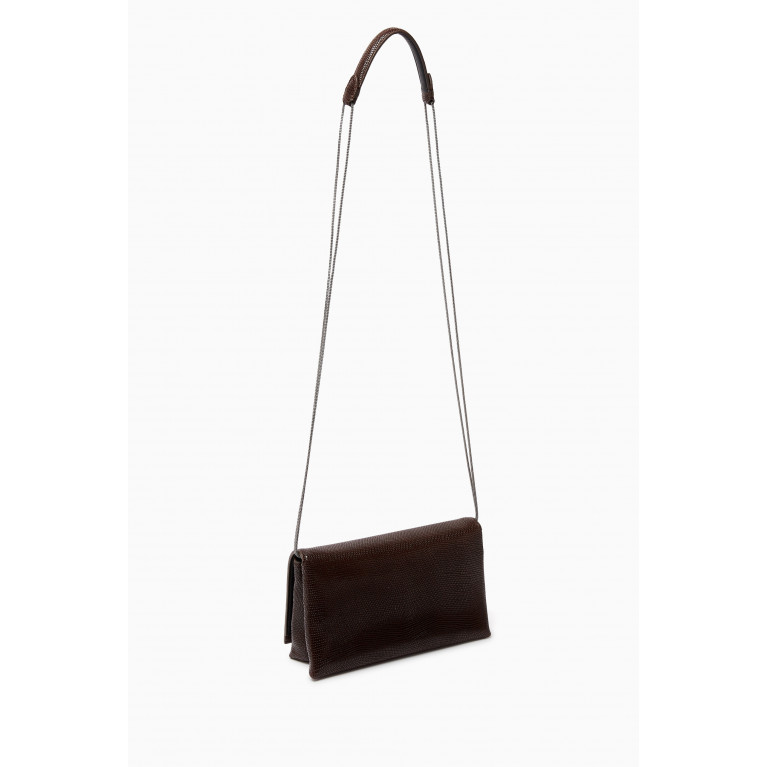 Brunello Cucinelli - City Crossbody Bag in Textured Leather