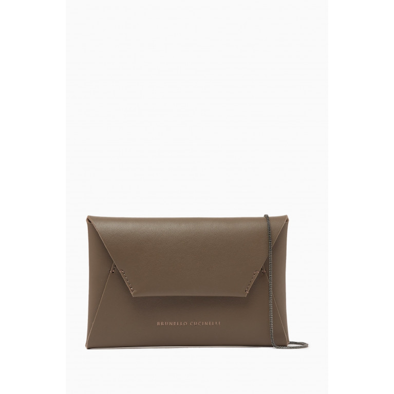 Brunello Cucinelli - Envelope Bag in Matte Calfskin