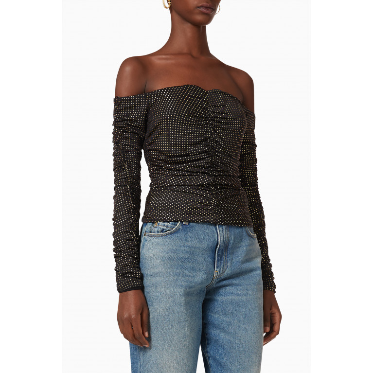 PINKO - Stromboli Off-the-shoulder Top in Stretch Jersey